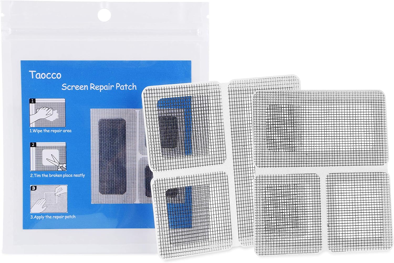 Screen Repair Patch Kit,Taocco Window and Door Screen Repair Kit,Strong