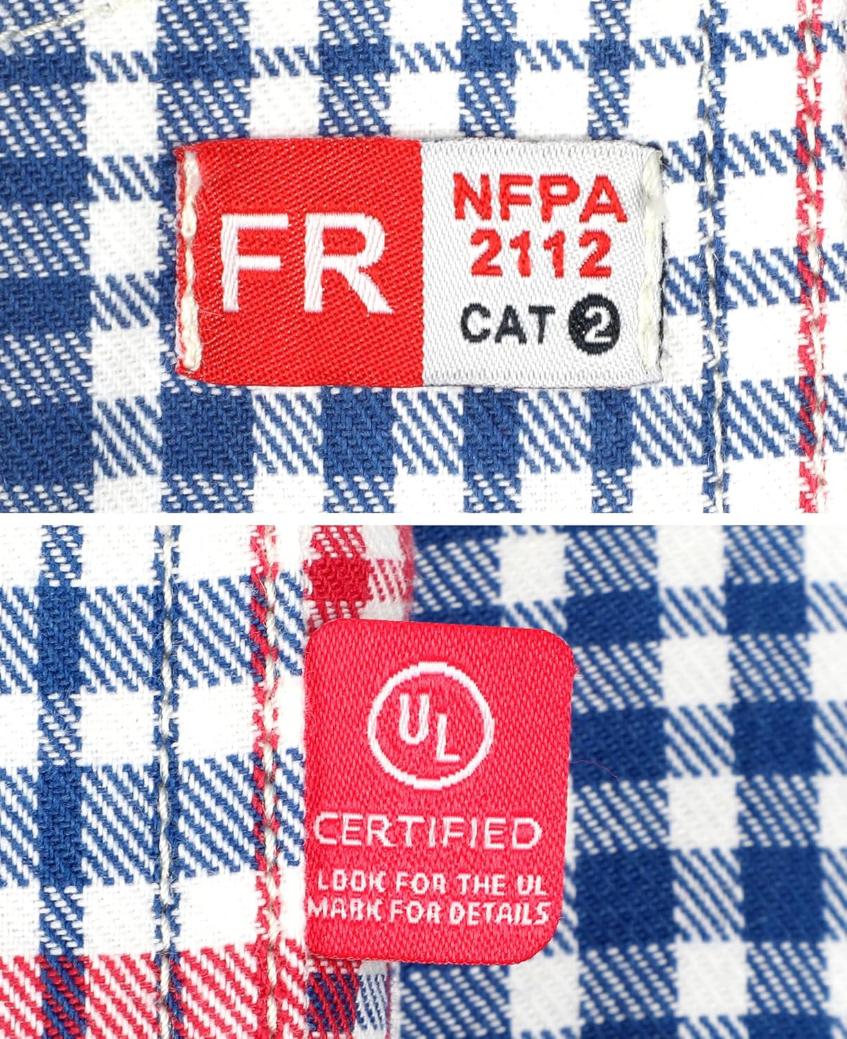 TICOMELA Men’s Mid-Weight FR Welding Shirt, 7.5oz 100% Cotton NFPA 2112 CAT2 – Flame-Resistant Button-Down Work Shirt - Image 7