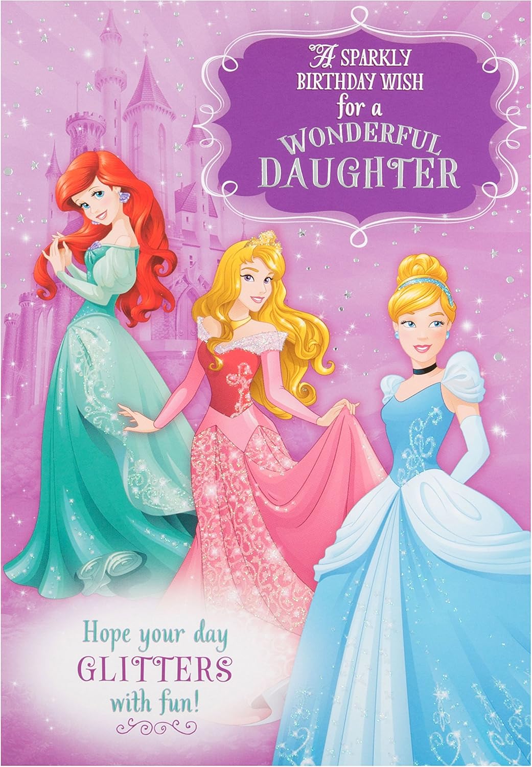 Disney Princess Daughter Birthday Card Amazon.ca Office Products