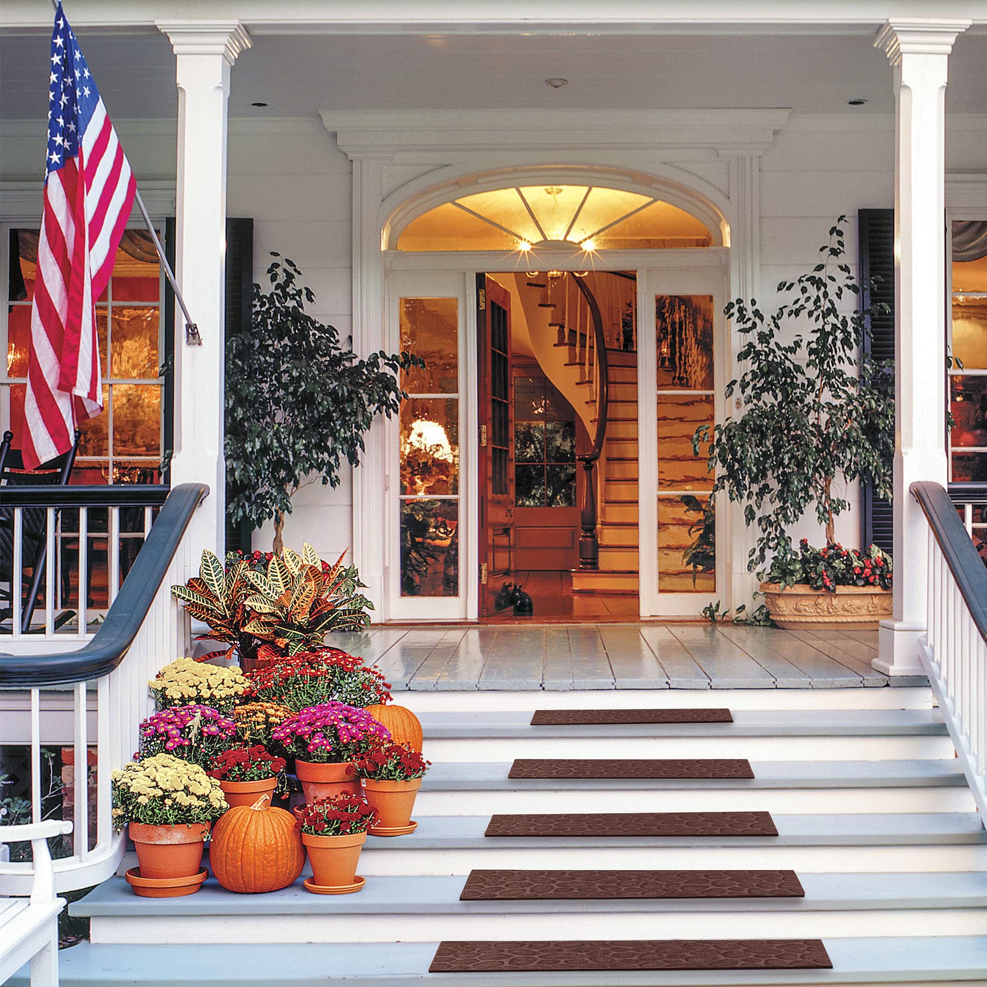 Buy Aucuda Stair Treads, 6 Stair Treads for Wooden Steps, Stair Treads