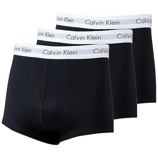 Kit com 3 Cuecas Low Rise Trunk, Calvin Klein, Masculino
