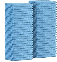 Vista 27 de Avalon Towels Microfiber Cleaning Cloths (Value Pack of 48) - Size 16 x 16 Inches, Highly Absorbent Cleaning Rags, Lint Free, Reusable and Washable