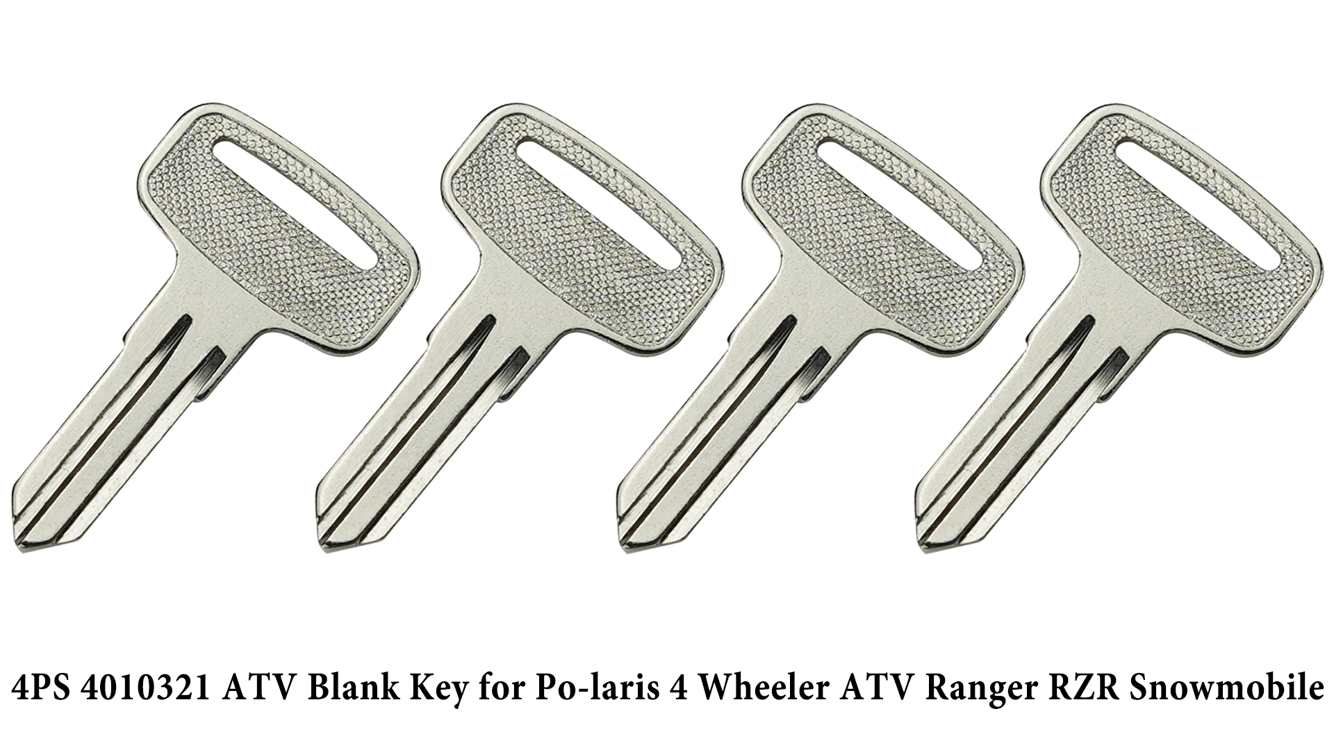 Image of 4PCS 4010321 Ignition Keys Blanks Replacement for Po-laris 4 Wheeler ATV Ranger RZR Snowmobile Fits Key Code 22 23 27 28 Series