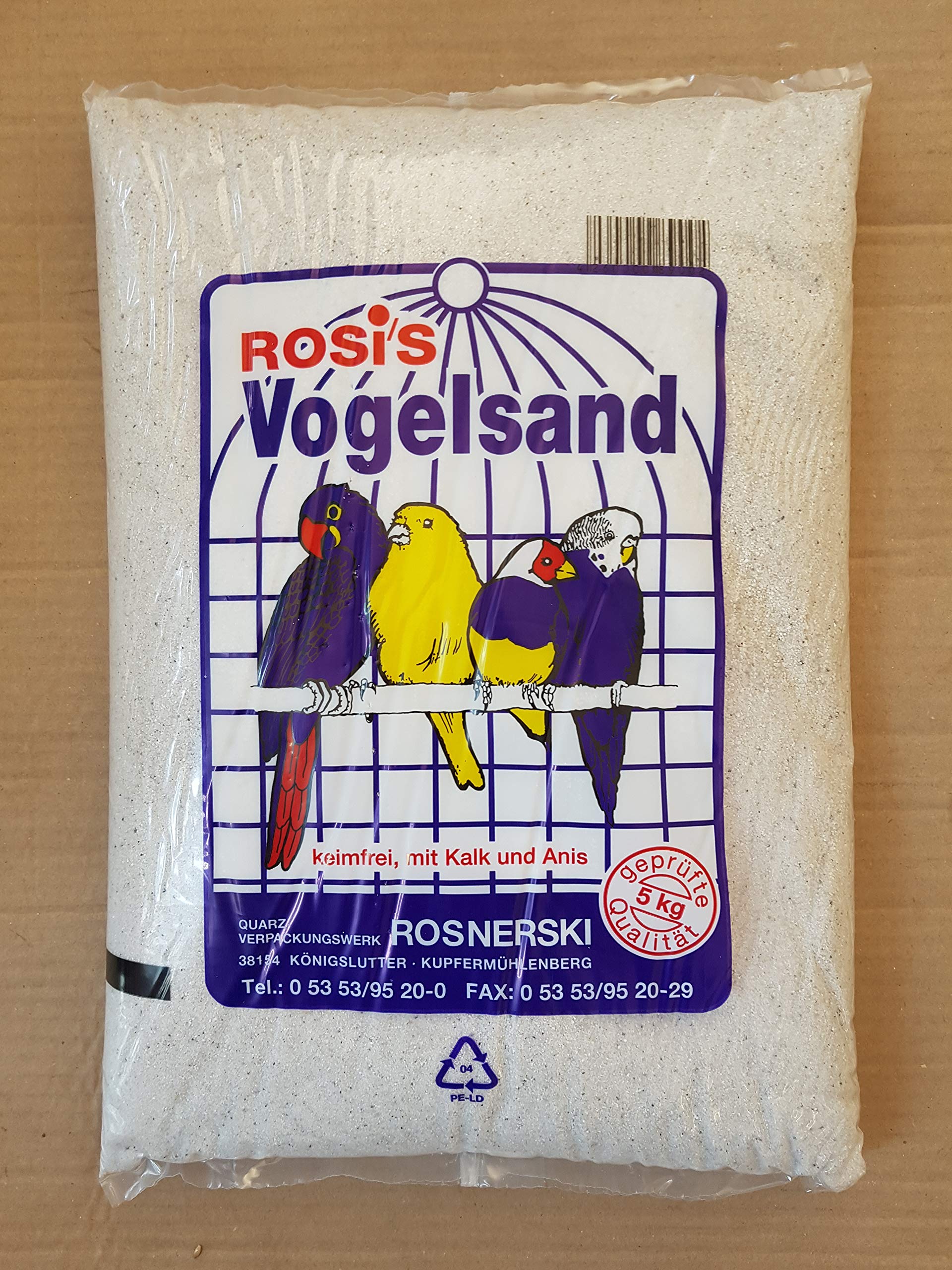Rosis Vogelsand 5kg (Menge: 5 je Bestelleinheit)