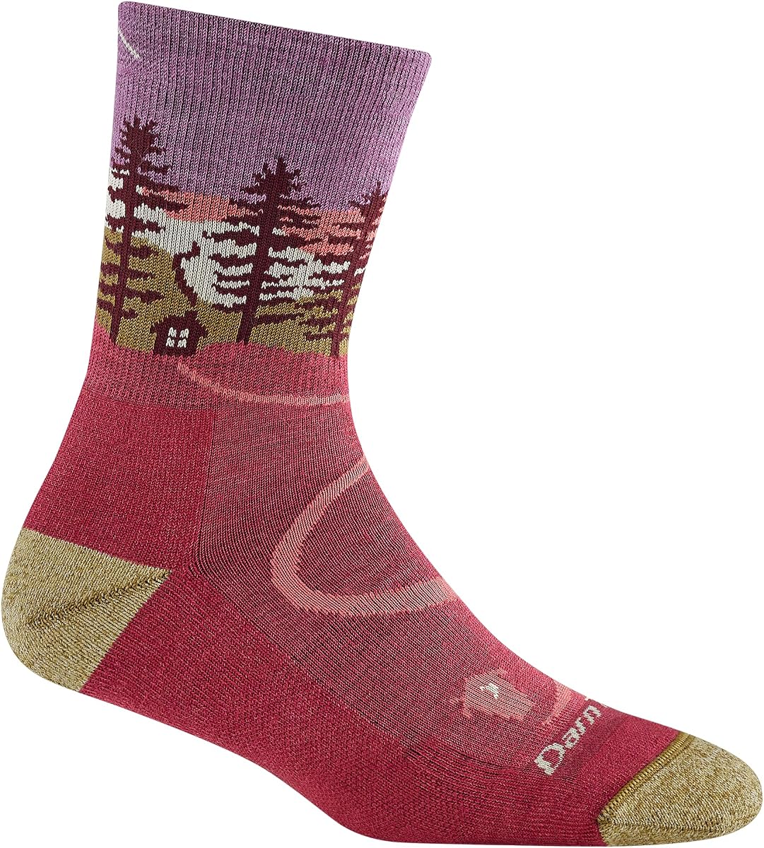 Darn Tough Calcetines de senderismo ligeros Northwoods Micro Crew para mujer (estilo 5013) -