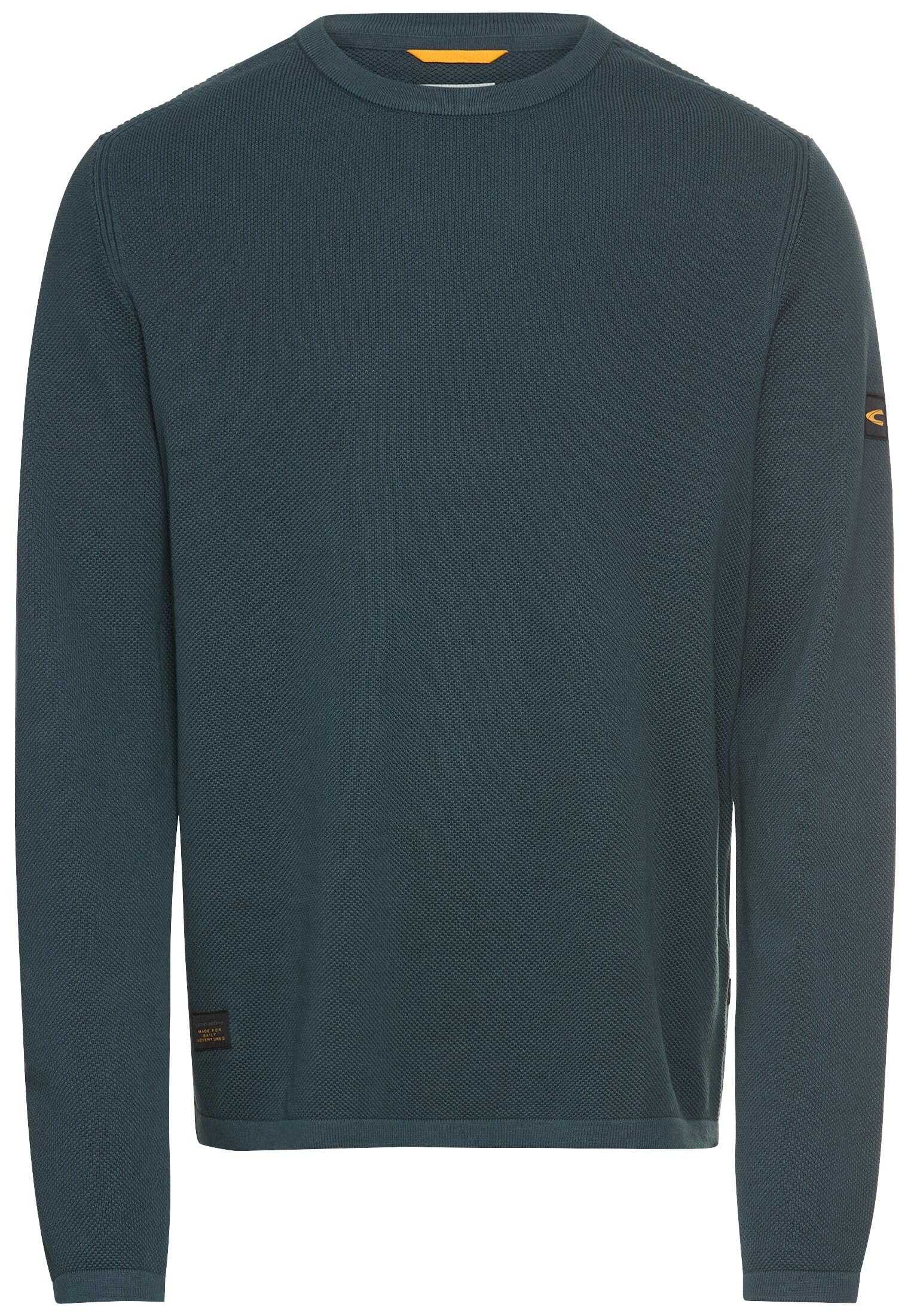 camel active Herren Pullover aus Reiner Baumwolle