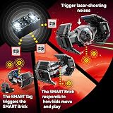 LEGO Star Wars 75421 SMART Play: Darth Vaders TIE Fighter - Interaktives All-in-1 Spielset mit SMART Brick, Tag, Minifigur & Ladegerät - Geschenk für Jungen, Mädchen ab 8 Jahren und Erwachsene Fans - 4