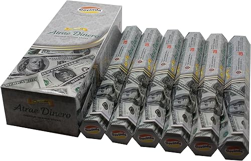 Govinda Incienso  120 varillas de incienso, incienso premium, recubierto de masala (copal)