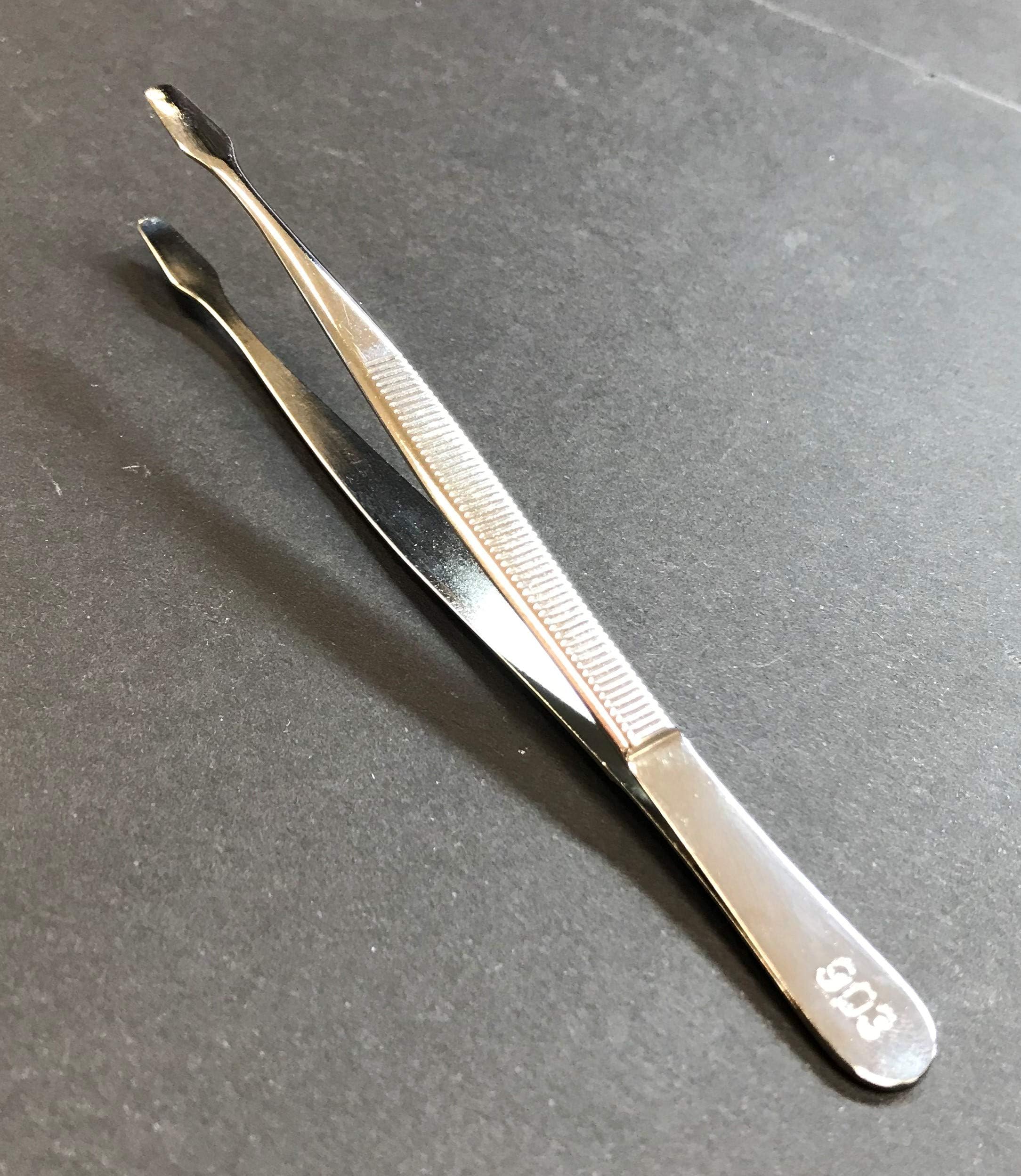 903 Stamp Tongs, 4 5/8" Spade Tip