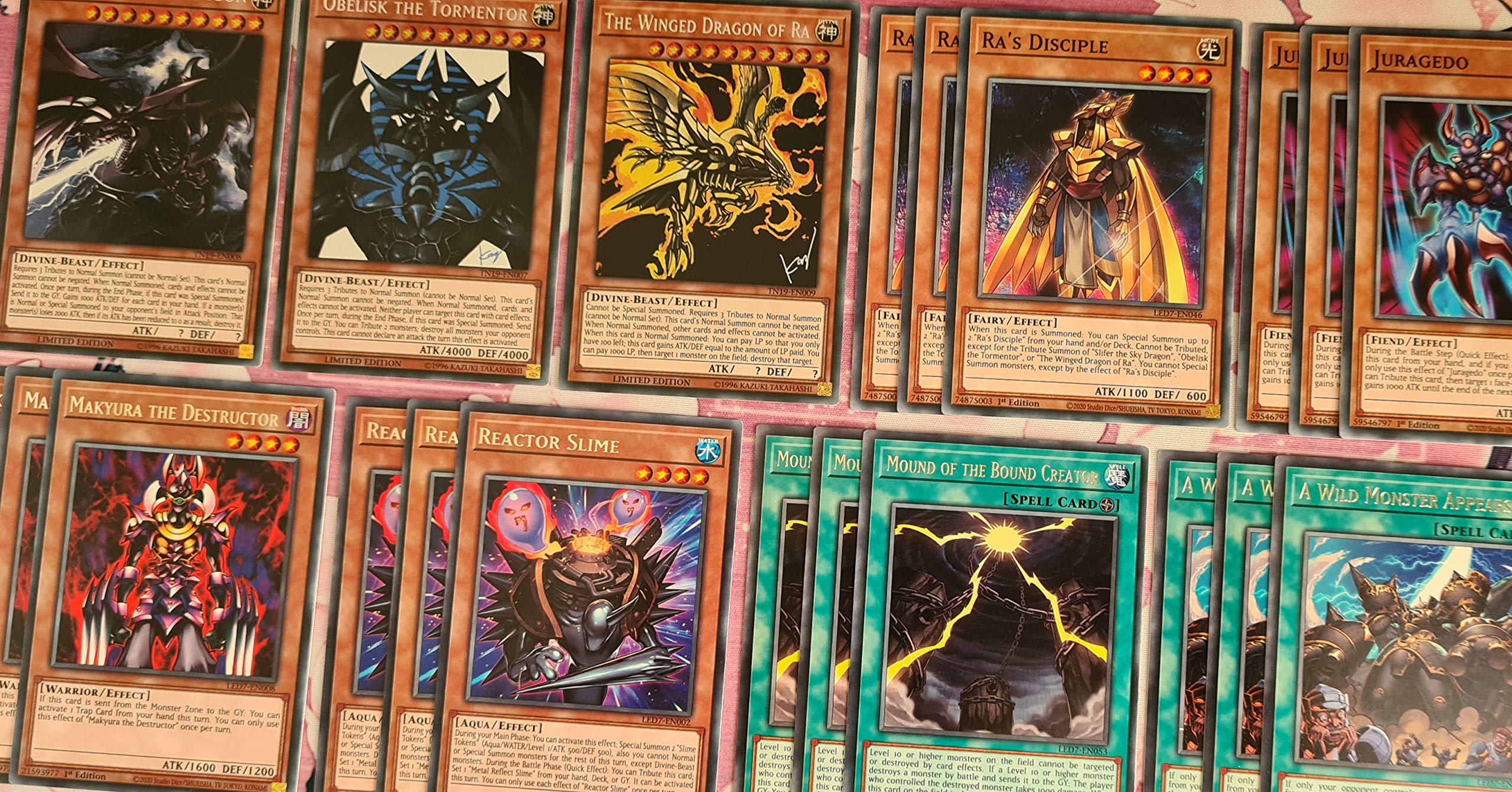 Buy *READY TO PLAY* 40 Cards Yugioh Egyptian God Slime Deck God Cards