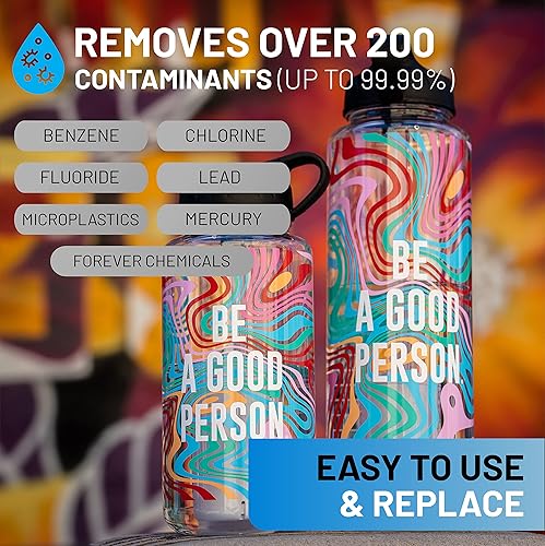 Miniatura 4 de Epic Water Filters Botella de agua Nalgene OG Sustain Tritan fabricada en Estados Unidos y filtro de 75 galones, elimina el 99.99% de las impurezas