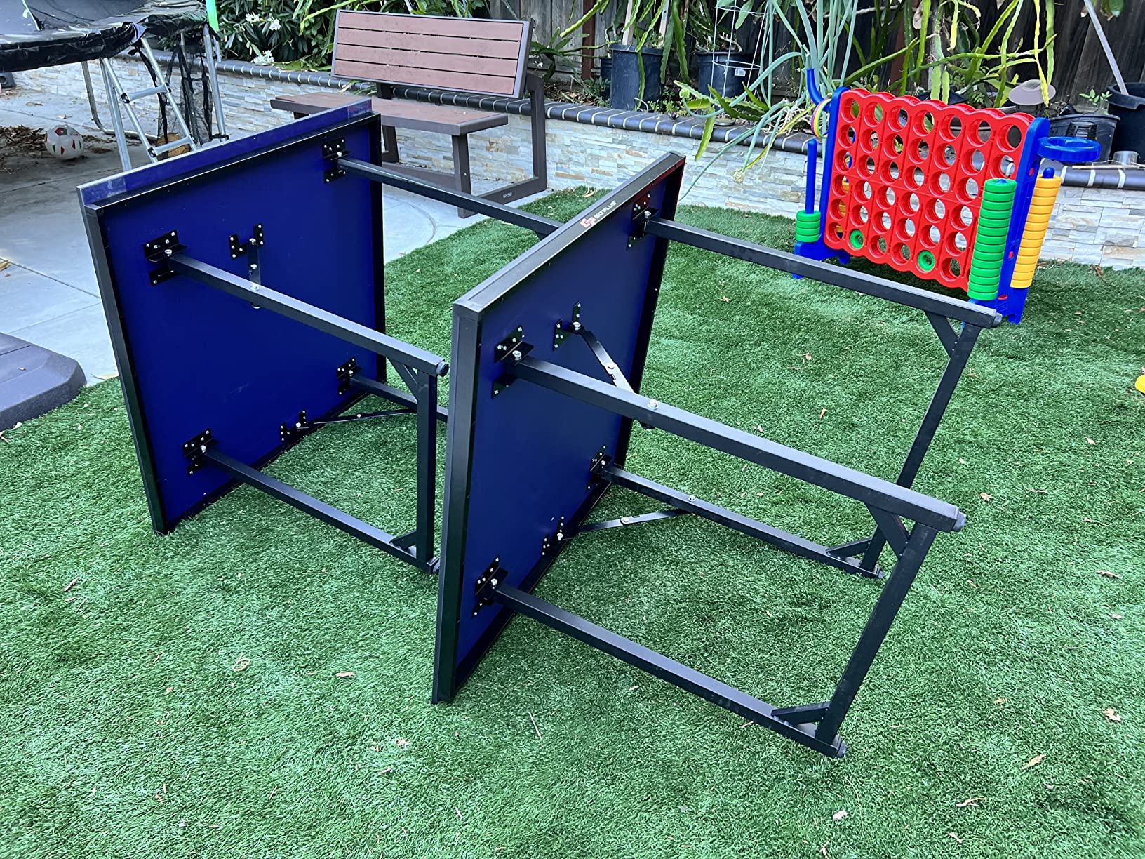 26/mo Finance GYMAX Folding Table Tennis Table, Portable Free