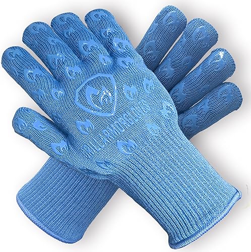 Miniatura 17 de Guantes para horno Grill Armor – Guantes resistentes al calor de 932 °F, al fuego y a los cortes para barbacoa, parrilla, cocina, asado, horneado