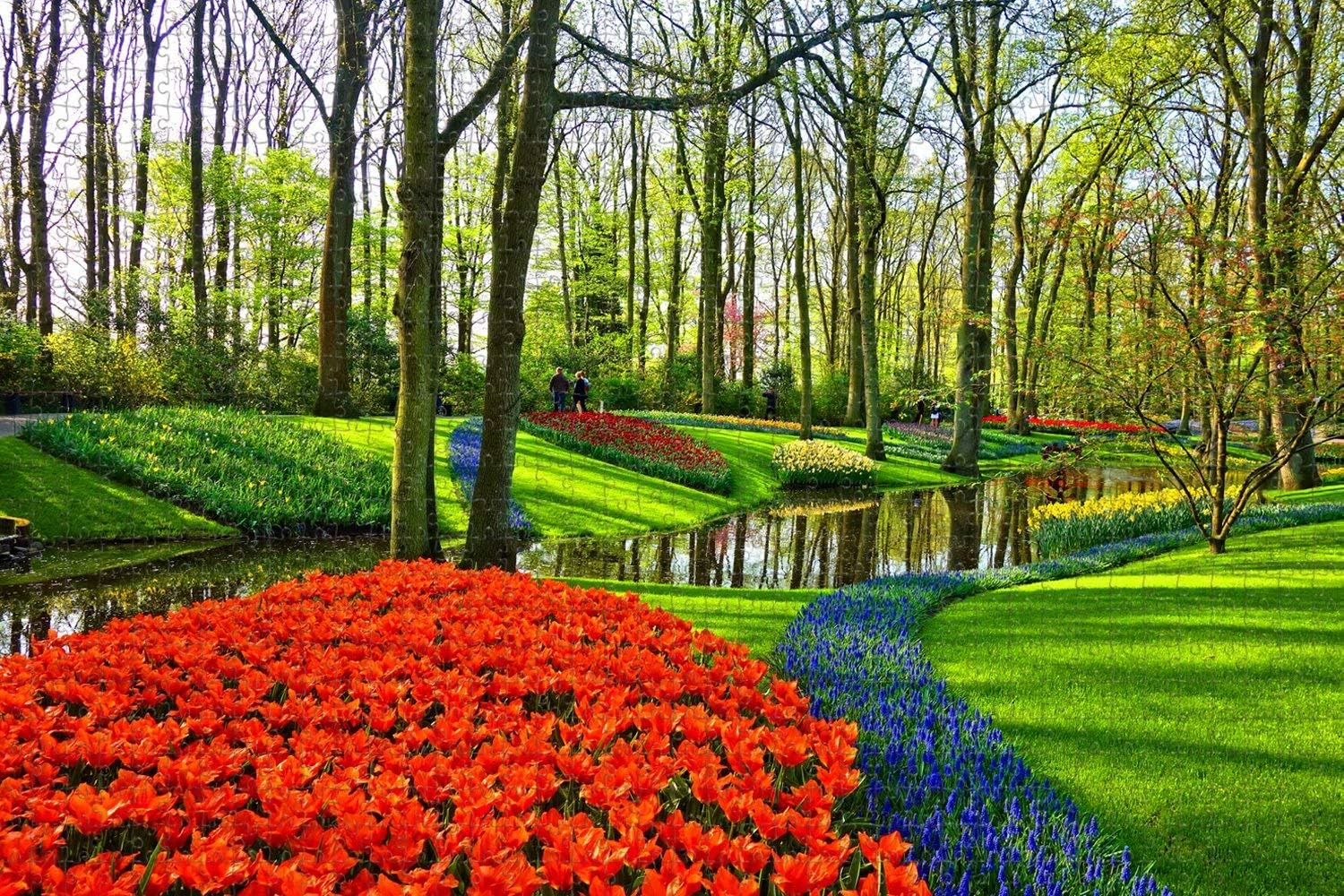Jigsaw Puzzle for Adults Netherlands Holland Garden Keukenhof Puzzle 1000 Piece Wooden Travel Souvenir