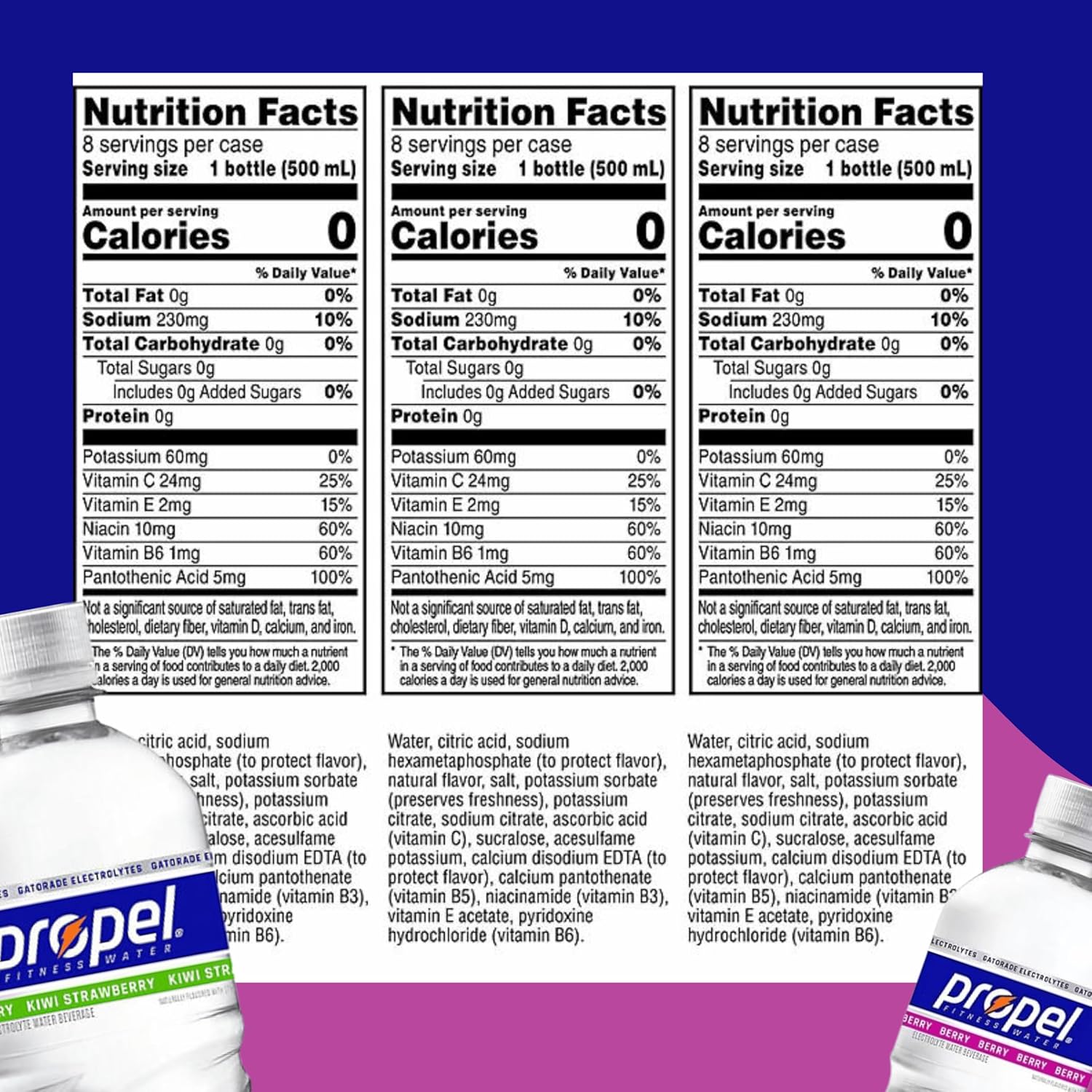 Propel Zero Water Variety Pack (16.9 fl. oz., 12 pk.)