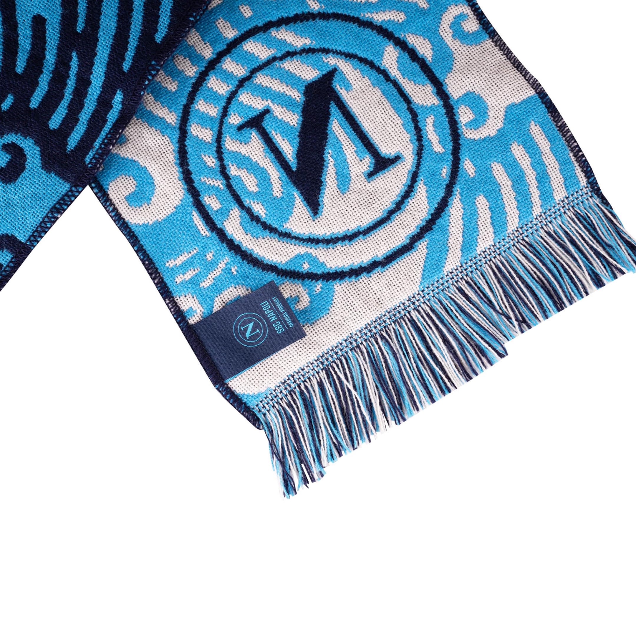Colourbook Napoli - FanBall Box Sorpresa Cancelleria, Prodotti Ufficiali SSC Napoli, Include Evidenziatore, Block Notes, Temperino, Penna a Scatto, Sciarpa Ufficiale, (Blu Navy)