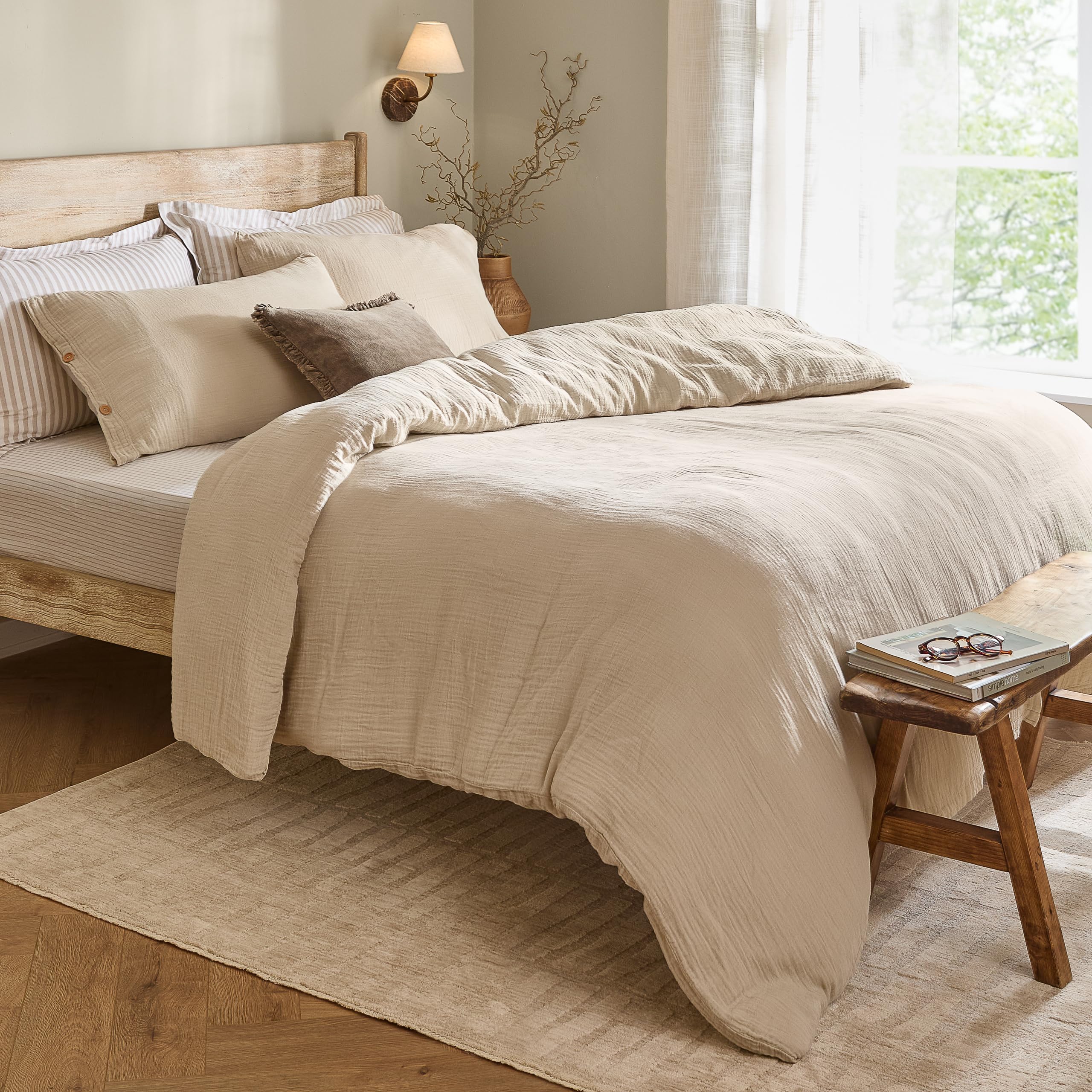 Yard Lark – Set Di Federe E Piumino In Cotone Mussola – Morbido E Certificato OEKO-TEX