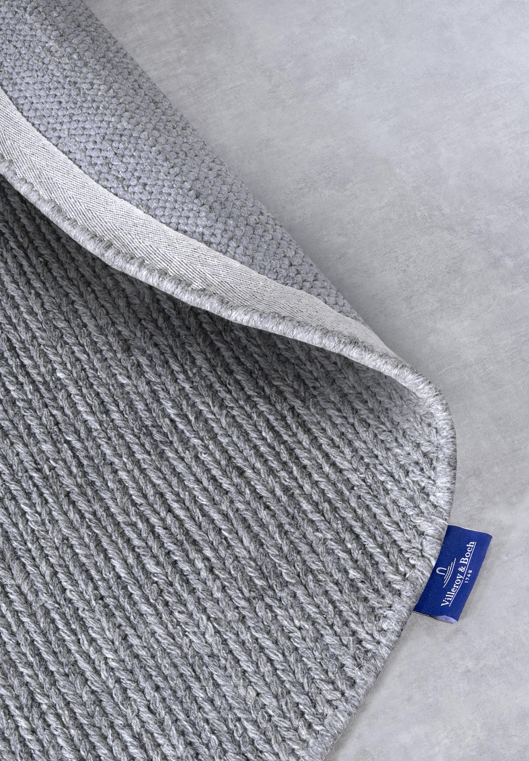 Villeroy & Boch Tapis en Laine Francois Ovale - Naturel - Tissé à la Main et Naturel - Tapis bohème en Laine pour Salon, Chambre à Coucher, Salle à Manger, Couloir, Cuisine - Argenté - 160 x 230 cm