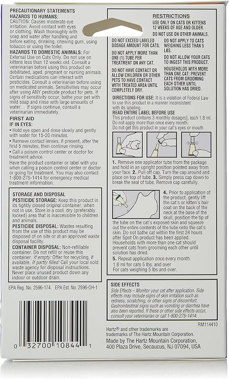 Hartz UltraGuard Plus Drops for Cats, Over 5-Pound