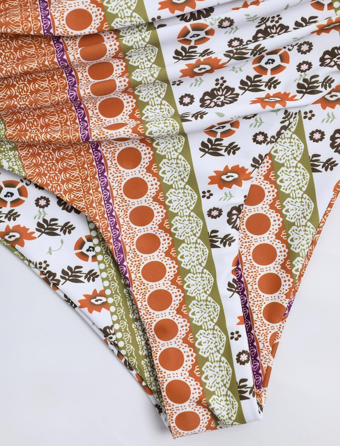 ZAFUL Women High Waisted Bikini Bottoms Ruched Swimsuit Bottom Tummy Control Bathing Suit Bottoms - Image 4