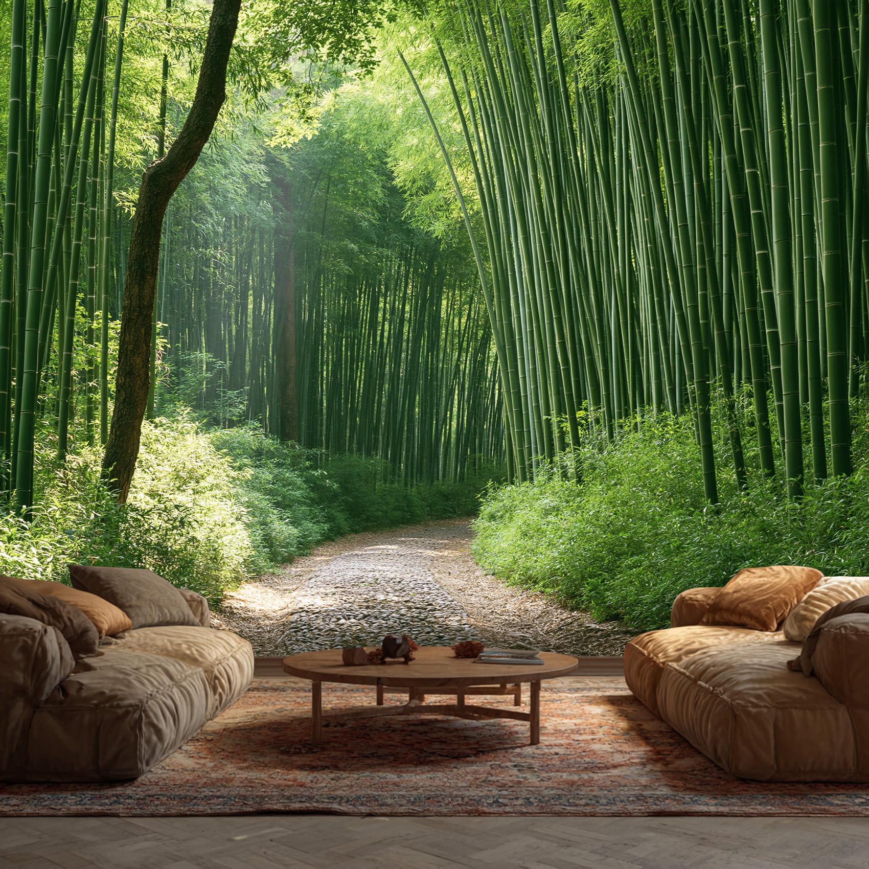 Generic Green Bamboo Forest Wallpaper Murals — image 1