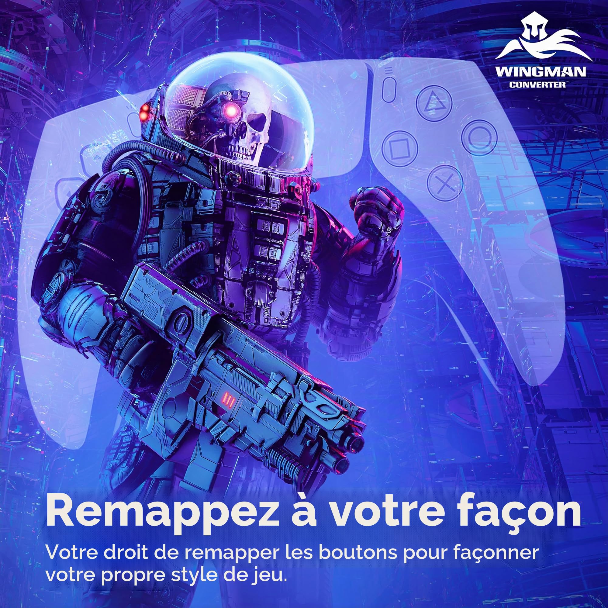 Brook Wingman XB 2 Convertisseur avec Porte-clés – Adaptateur contrôleur sans Fil pour XB 360, XB Original Consoles et PC, Prend en Charge Le reprogrammation et Le Turbo réglable [Version Exclusive]