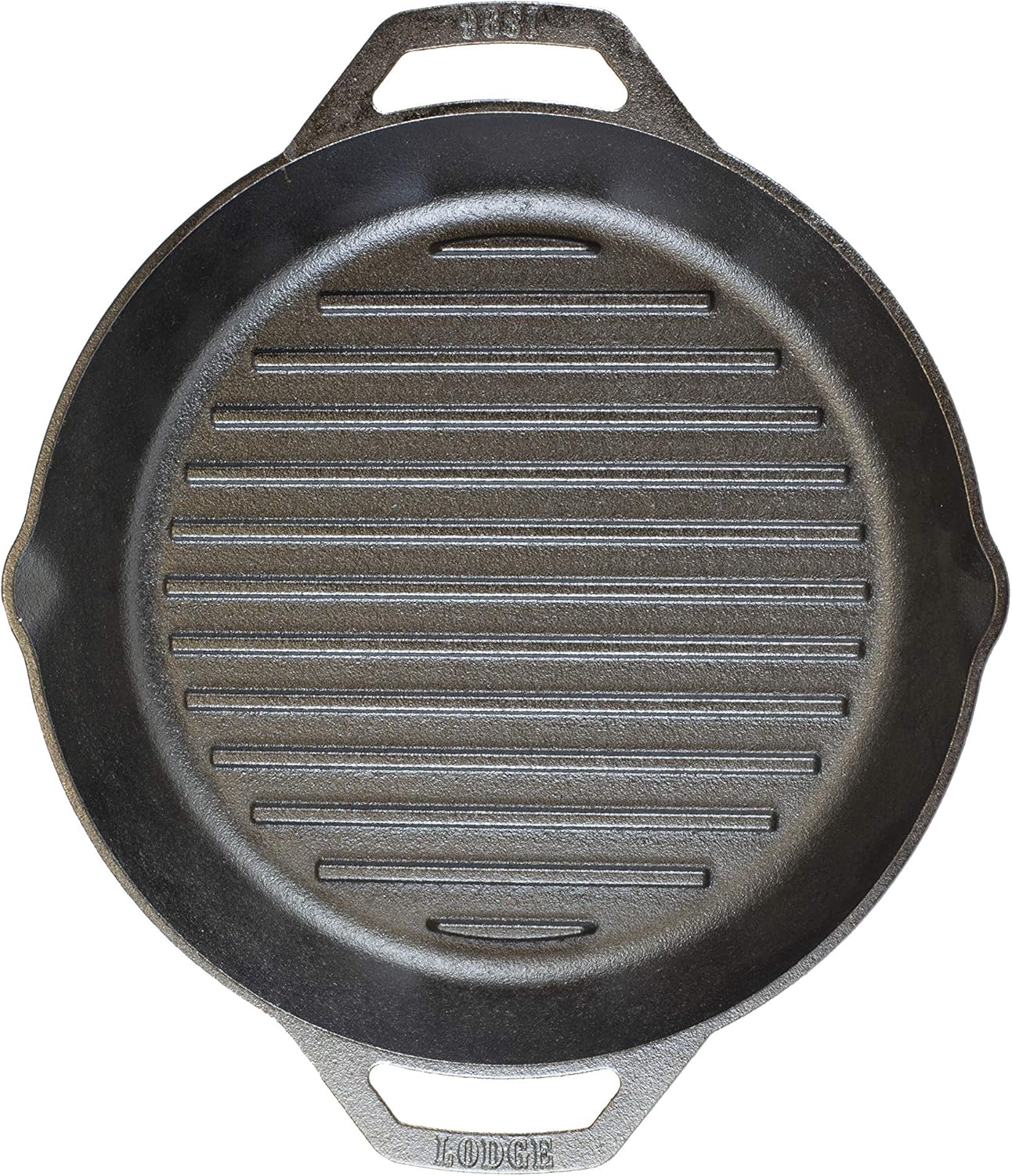 Ribbed Loop Handle Skillet: Home & Kitchen