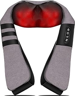 Massagers for Neck and Back Pain Relief,Great Gifts for Women/Men/Dad/Mom Birthday,Shiatsu Shoulder Foot Massager with Hea...
