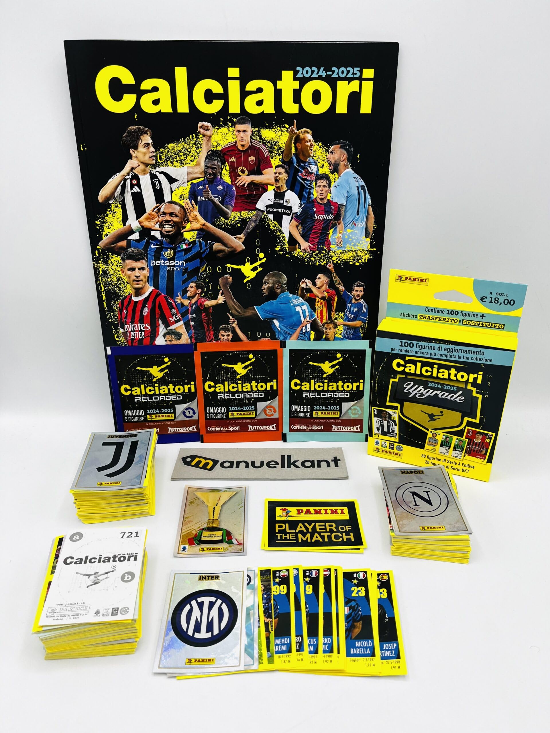 Panini 2024 2025 Footballeurs Album vide Set complet figurines RELOADED Mises à jour