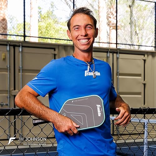 Miniatura 3 de Franklin Sports Paletas profesionales de Pickleball  Serie de fibra de carbono C45 - Aprobadas oficialmente por USAP + UPA  Diseño para jugadores