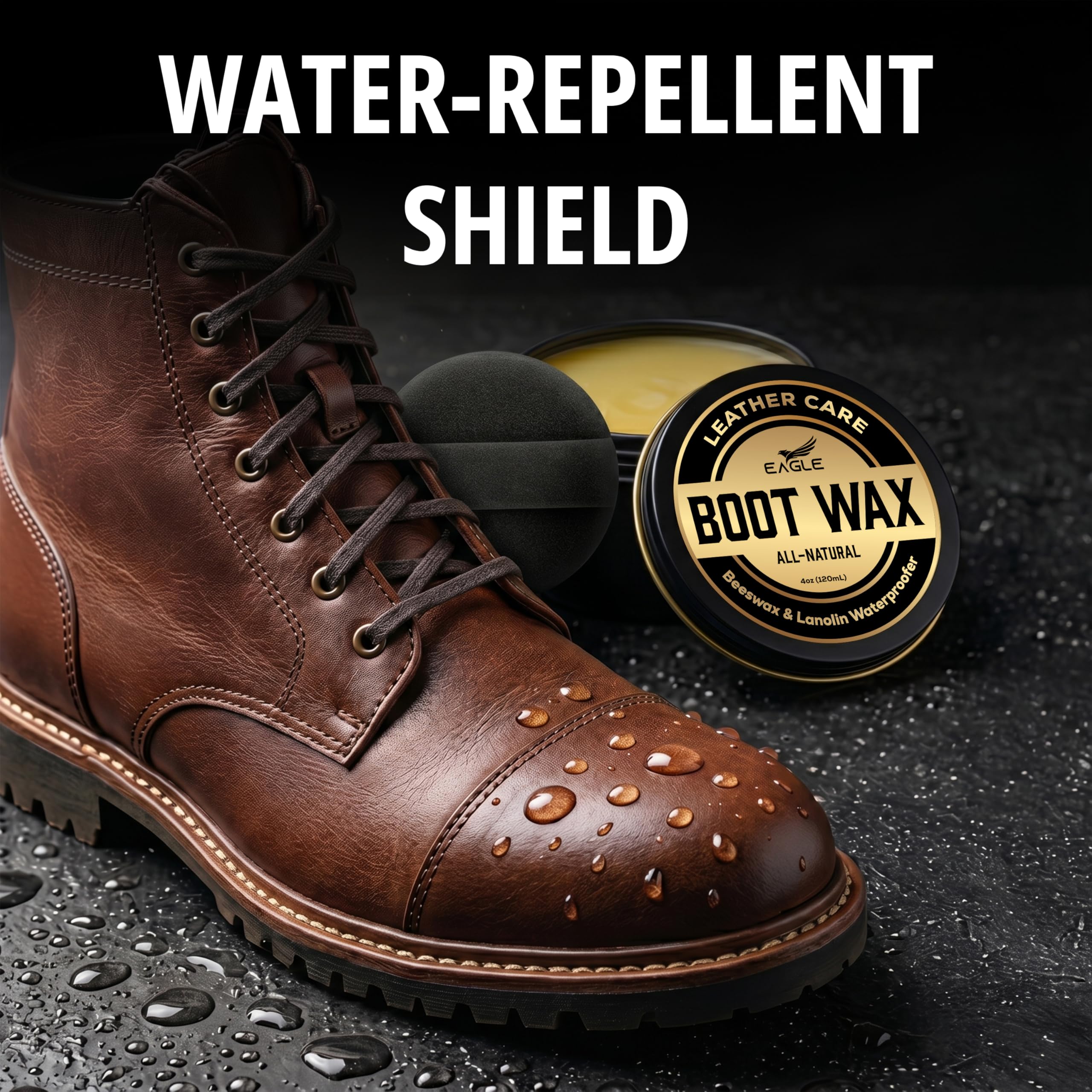 Amazon.com: Boot Wax Waterproofer & Conditioner  4oz Beeswax Leather  Waterproofing Wax for Boots, Shoes, Gloves & Jackets  All-Natural Leather  Sealant & Protector : Clothing, Shoes & Jewelry