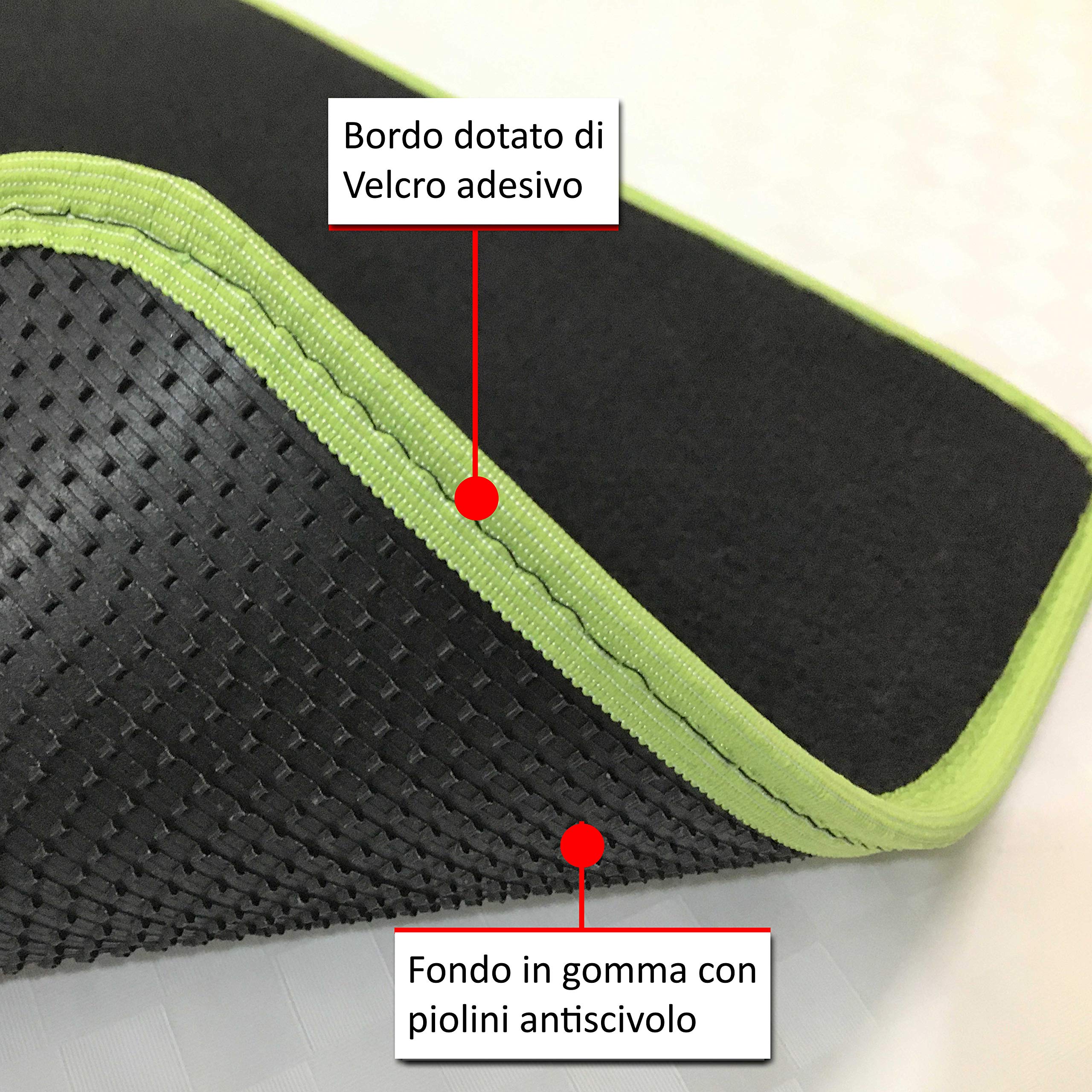 Kit Tappetini Auto Personalizzati Per Fiat Panda III 2012 E Hybrid - Moquette E Gomma - Foto 4