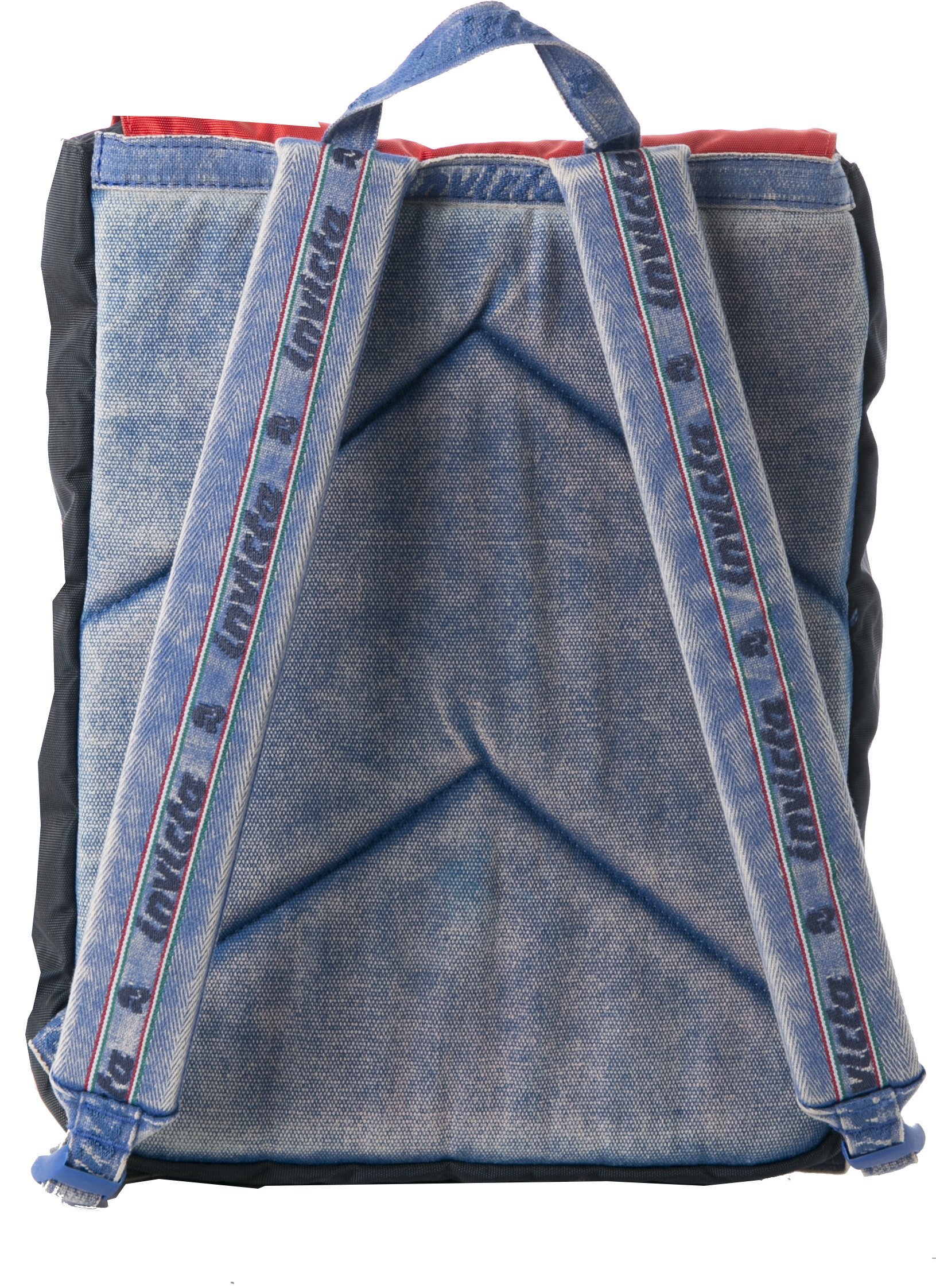 Invicta Zaino Jolly Vintage, Rosso/Blu, Tasca Porta Pc 13'', Viaggio e Tempo Libero, 18 Lt, Per Uomo Donna