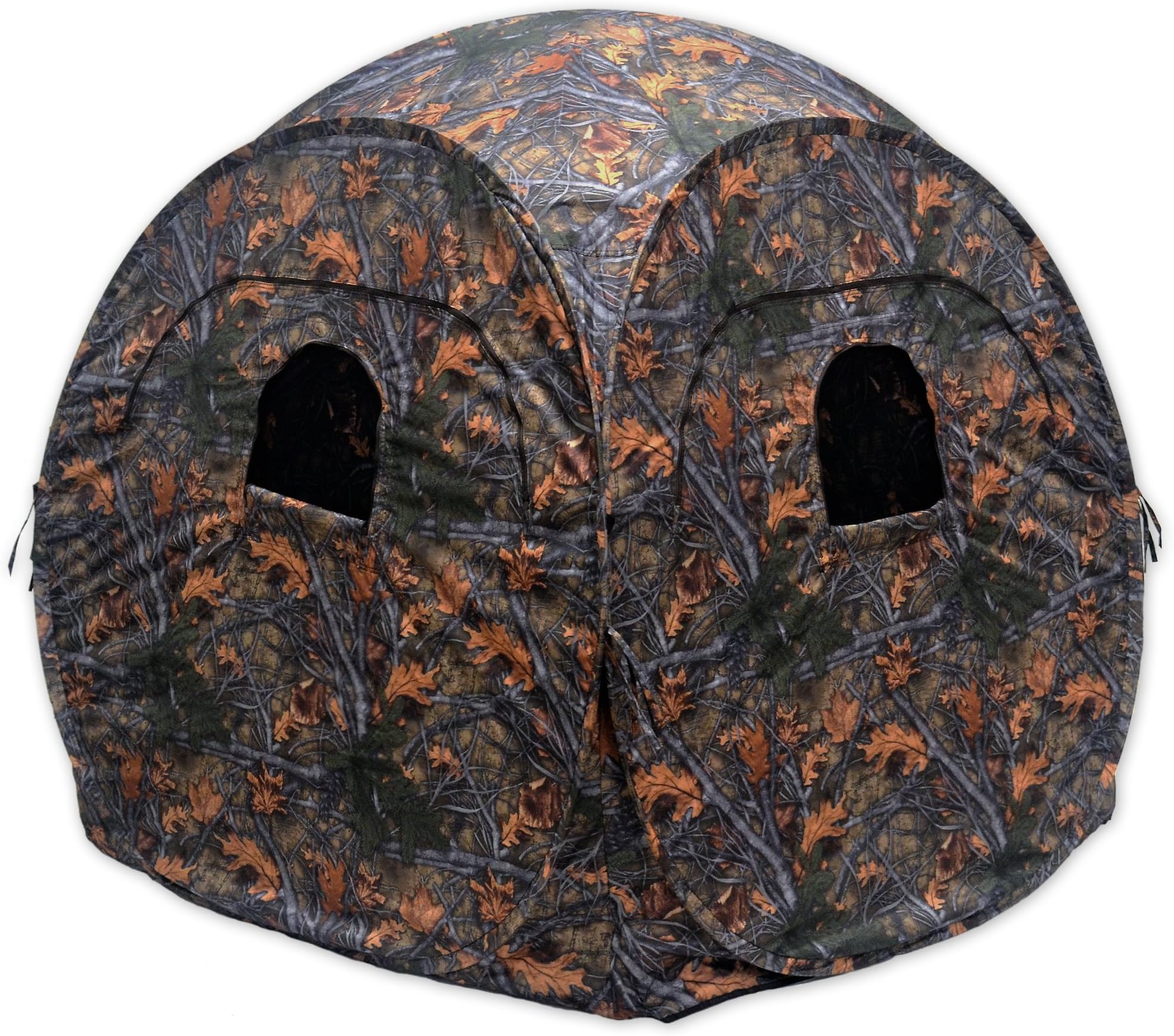 Copper Ridge Outdoors Ground Blind - Spring Steel Pop Up Hunting Ground Blinds - Pop Up Blinds for Deer Hunting, 58” x 58” x 65”H, Shoot Through Mesh Windows, Portable Blind