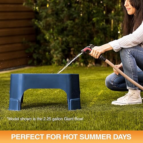 Miniatura 7 de Neater Pet Brands Cuenco de agua grande para perros, cuenco elevado para agua para perros al aire libre (capacidad XL de 1.25 galones), plato de