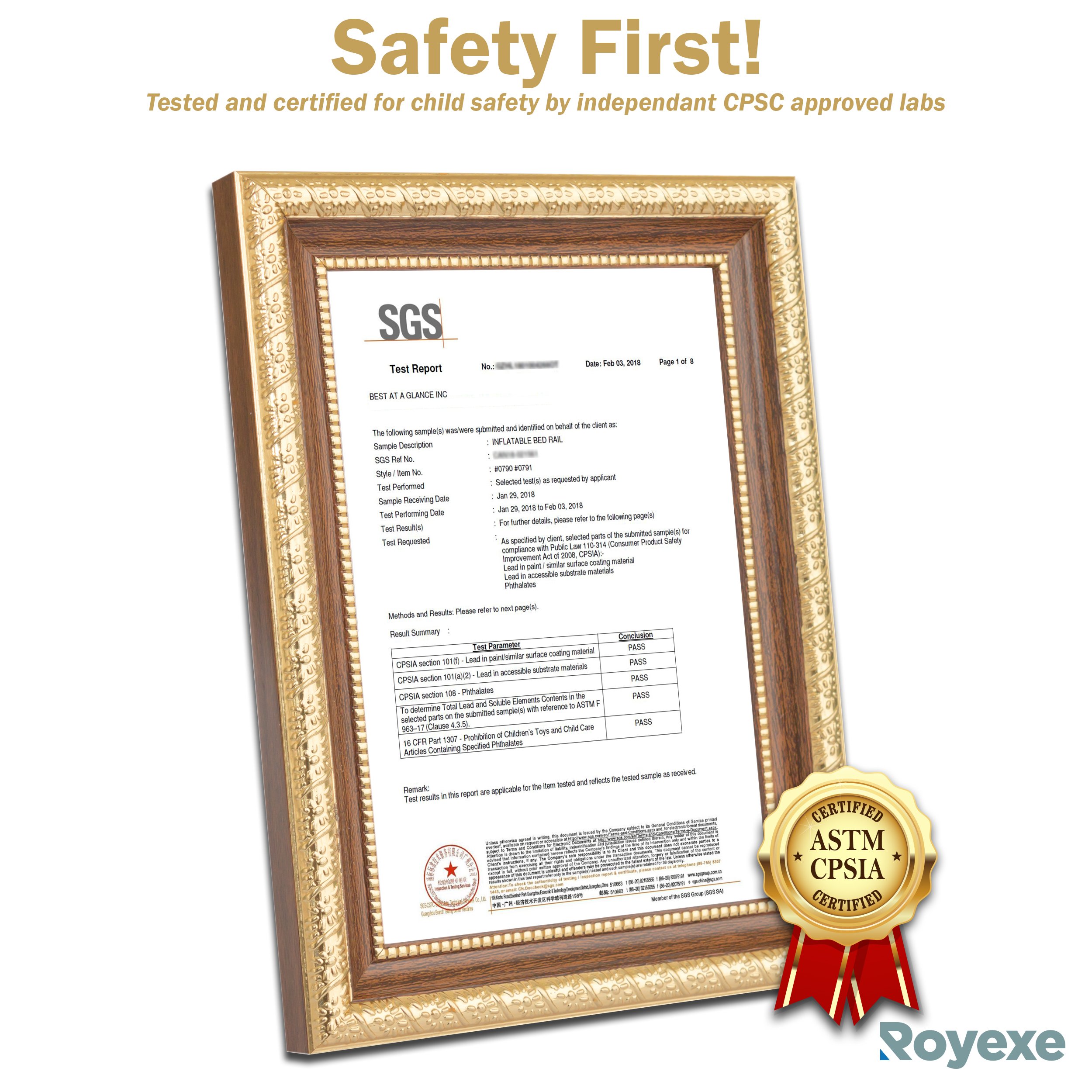 royexe inflatable bed rail