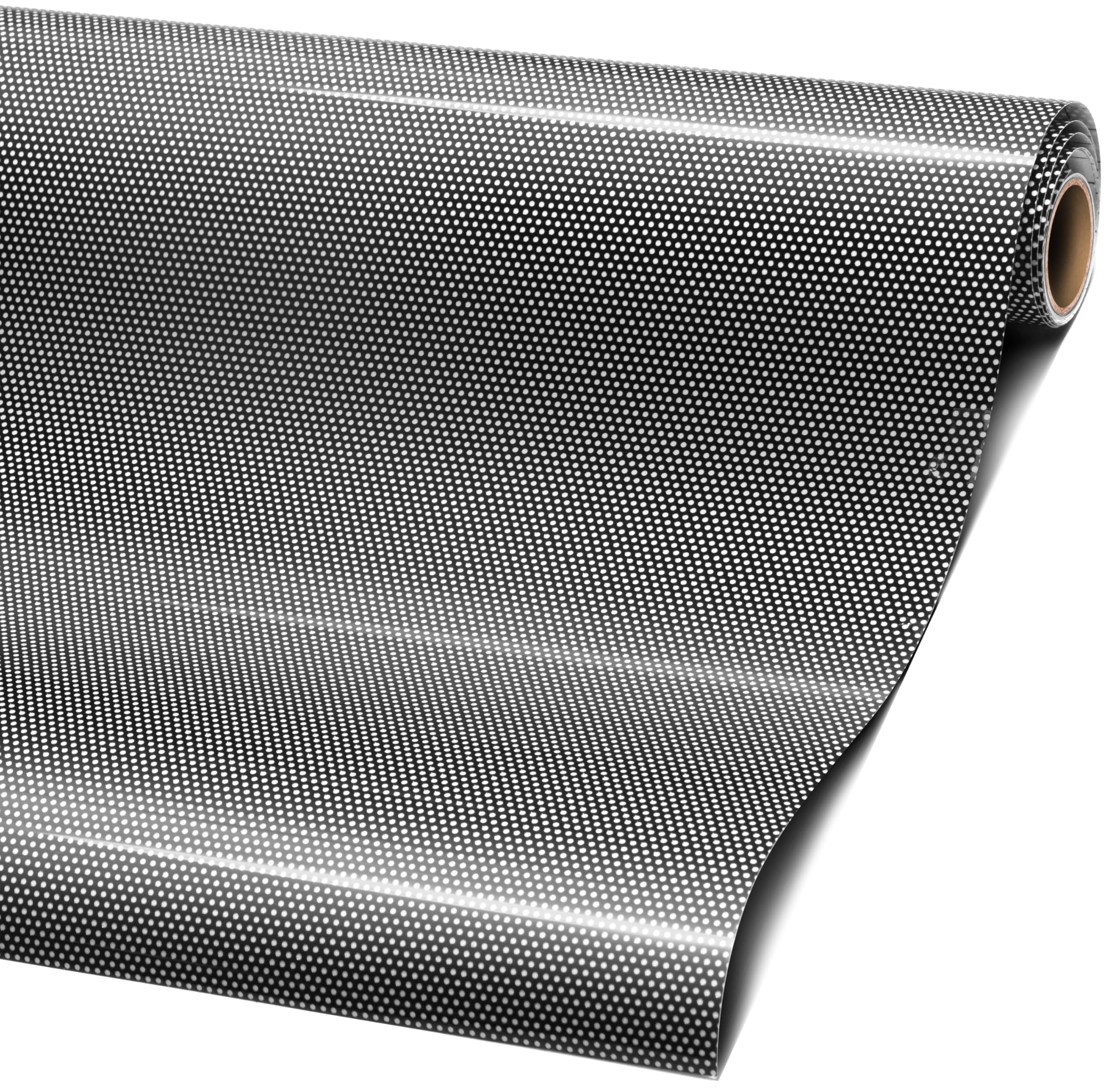 VViViD® One-Way Perforated Black Vinyl Privacy Window Film Adhesive Glass Wrap Roll (0.5ft x 54 inches)