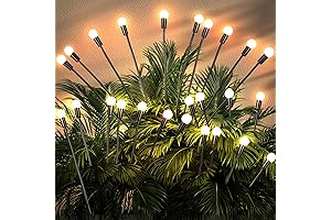 Outdoor 10 LED Starburst Swaying Solar Dancing Firefly Light