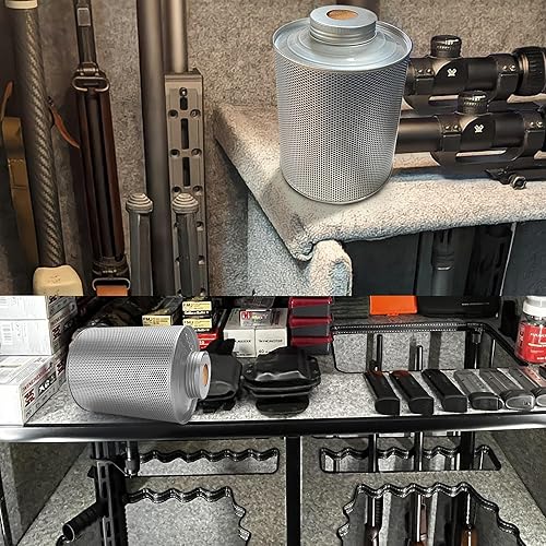 Miniatura 3 de Deshumidificador seguro para pistola de 26.46 oz, paquete de 2 deshumidificadores desecantes reutilizables, recargable, 1.65 libras, indicador de