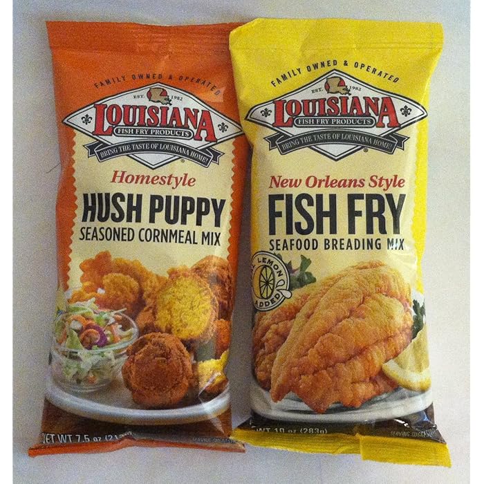 Buy Louisiana Fish Fry Duo 1 each of Hush Puppy Cornmeal Mix and New