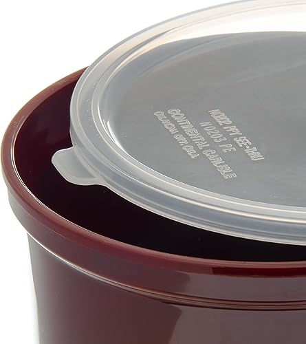 Miniatura 3 de Carlisle FoodService Products Contenedor redondo de almacenamiento con tapa, 1.5 cuartos de galón, color marrón (paquete de 2)