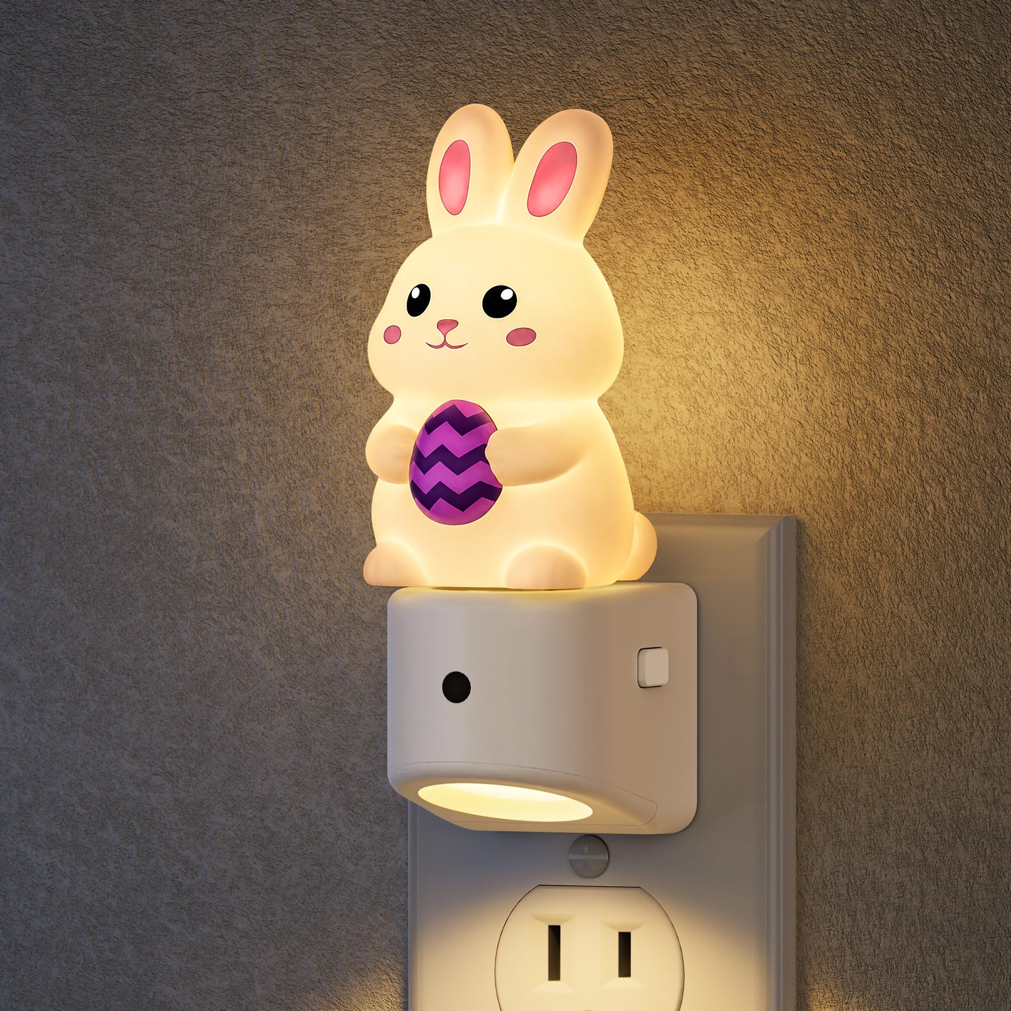 DORESshop Night Light for Kids,Bunny Night Lights Plug into Wall，Room Decor