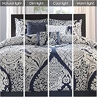 Vista 2 de Madison Park Vienna - Colcha reversible de algodón, diseño de costuras de lujo, para todas las estaciones, colcha transpirable, fundas de almohada