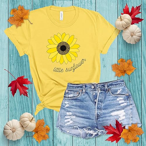 Miniatura 4 de Womens Fall Sunflower Graphic Tees, Womens Fall T-shirts, Fall Graphic Tees & Tops, Fall T-shirt for Women, Womens Fall Tops, Graphic Tees for
