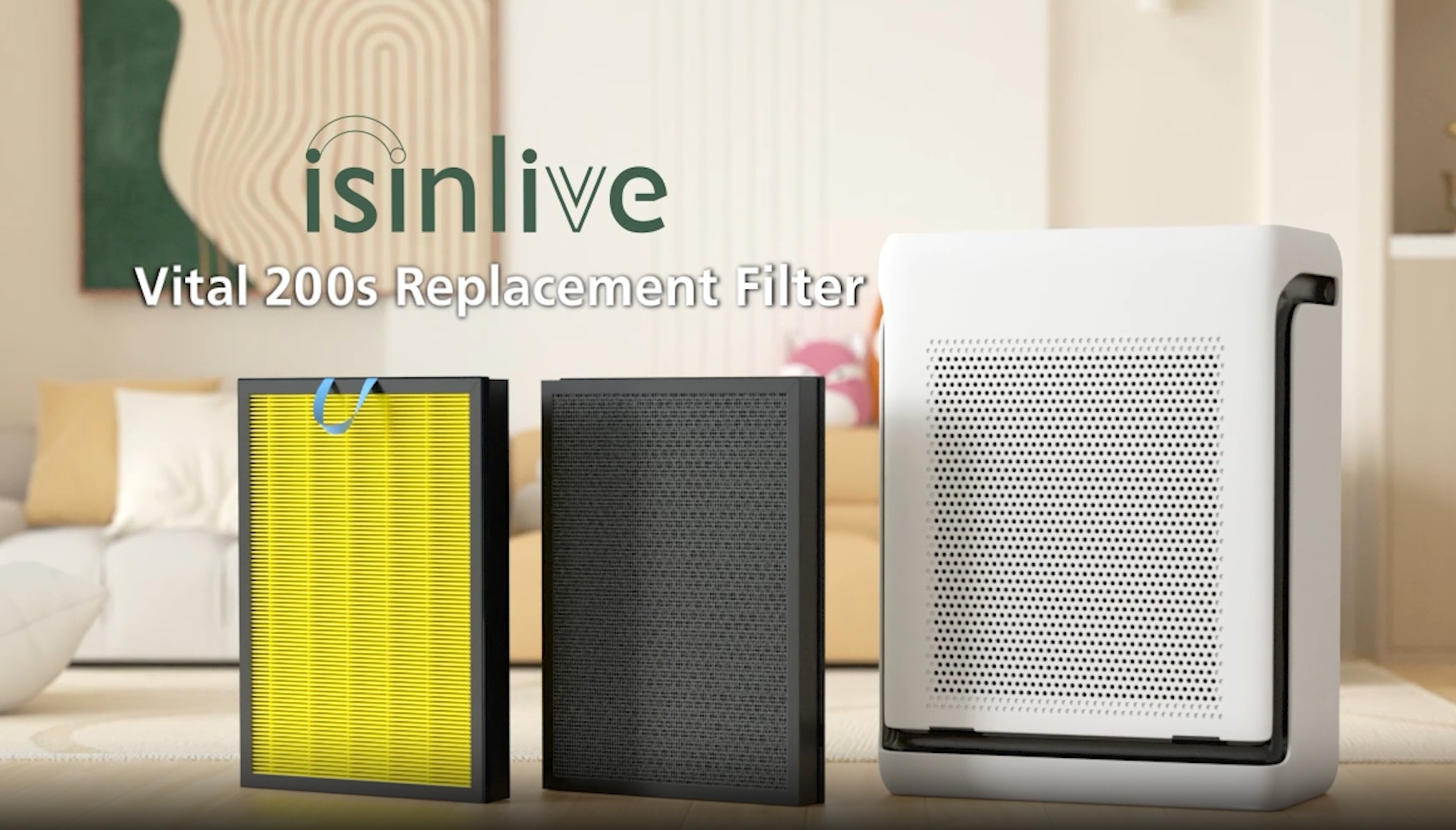 Image of Vital 200S Smoke Remover Replacement Filter for LEVOIT Vital 200S and Vital 200S-P Air Purifier, High-Efficiency Activated Carbon Filter, Vital 200S-RF-SR