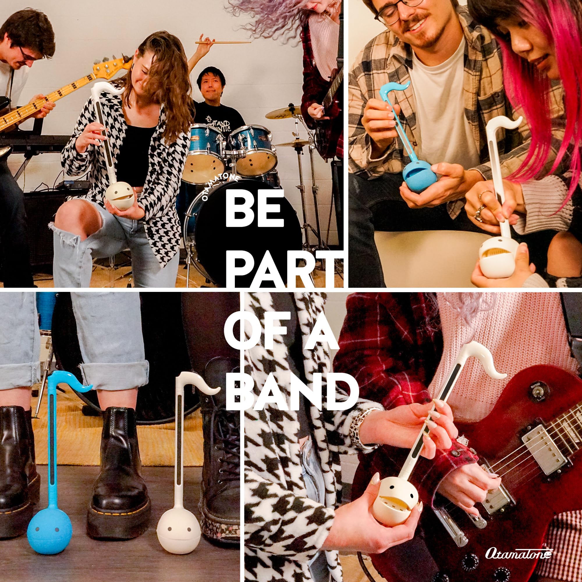 Otamatone Japanese Electronic Musical Instrument Portable Music Synthesizer from Japan by Maywa Denki Studio Award Winning, Educational Fun Gift for Children, Teens & Adults - Butter