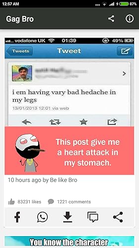 Gag Bro - Unofficial app for 9gag, Be like Bro etc