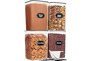 SKROAM 4PCS 6.5L Airtight Food Storage Containers