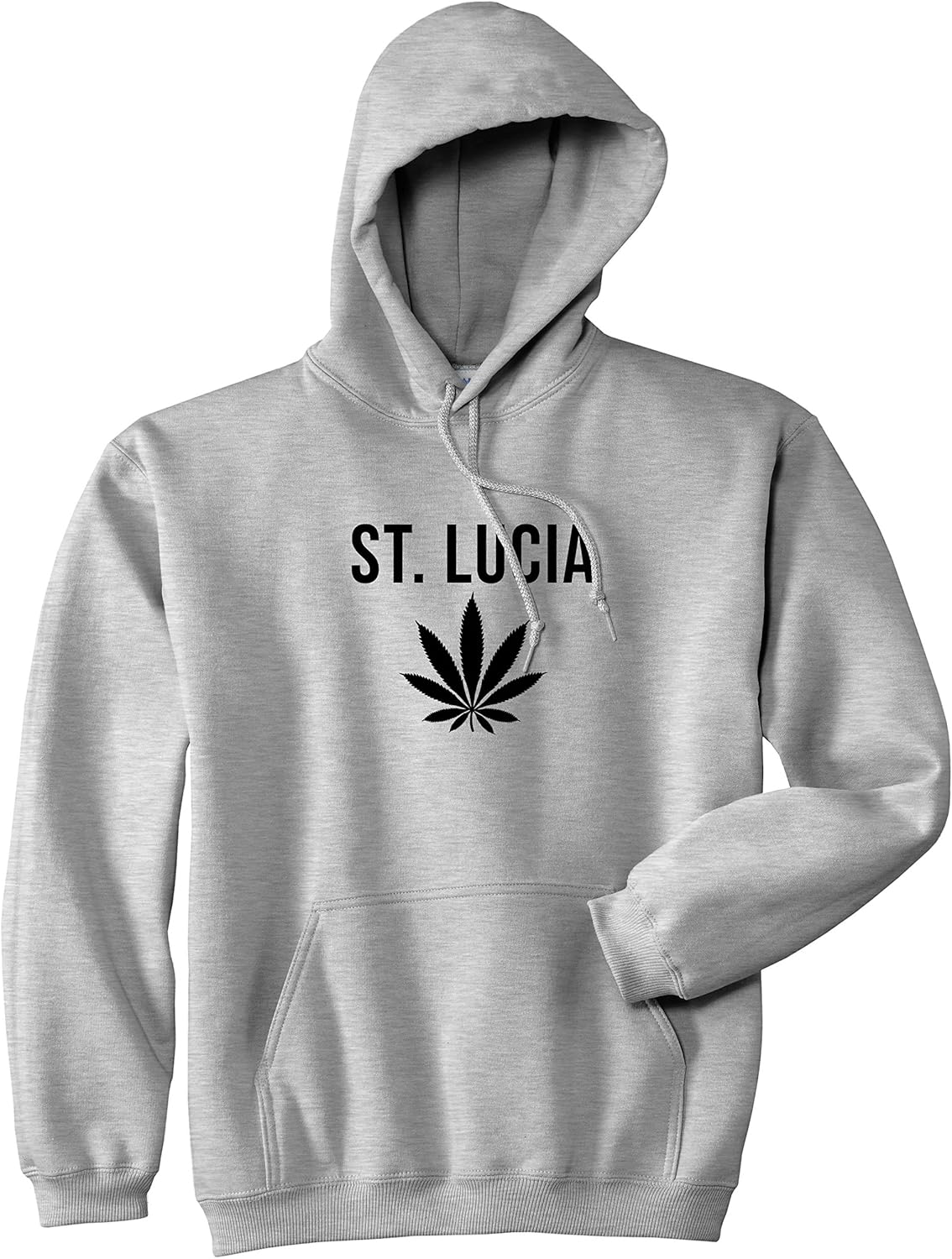 Country of St. Lucia Weed Leaf Pot Marijuana Pullover Hoodie Hoody