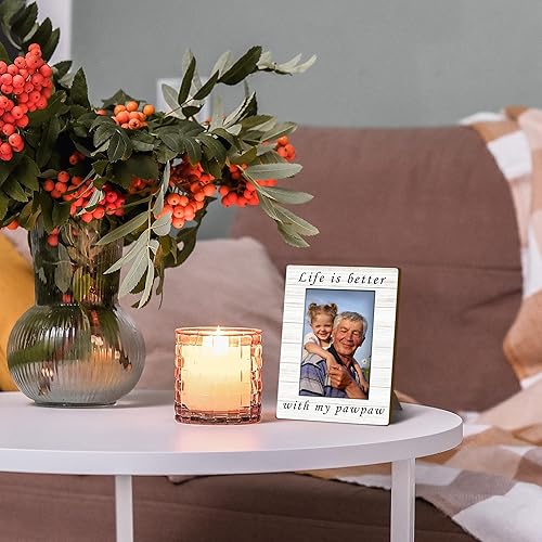 Miniatura 2 de Pawpaw Gifts - Marco de fotos de 4 x 6 pulgadas, marco de fotos de madera de papayas, regalo de cumpleaños para el día del padre, regalos de